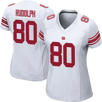 Kyle Rudolph Men's Game White Jersey Giants Kyle Rudolph Men's Game White Jersey Giants